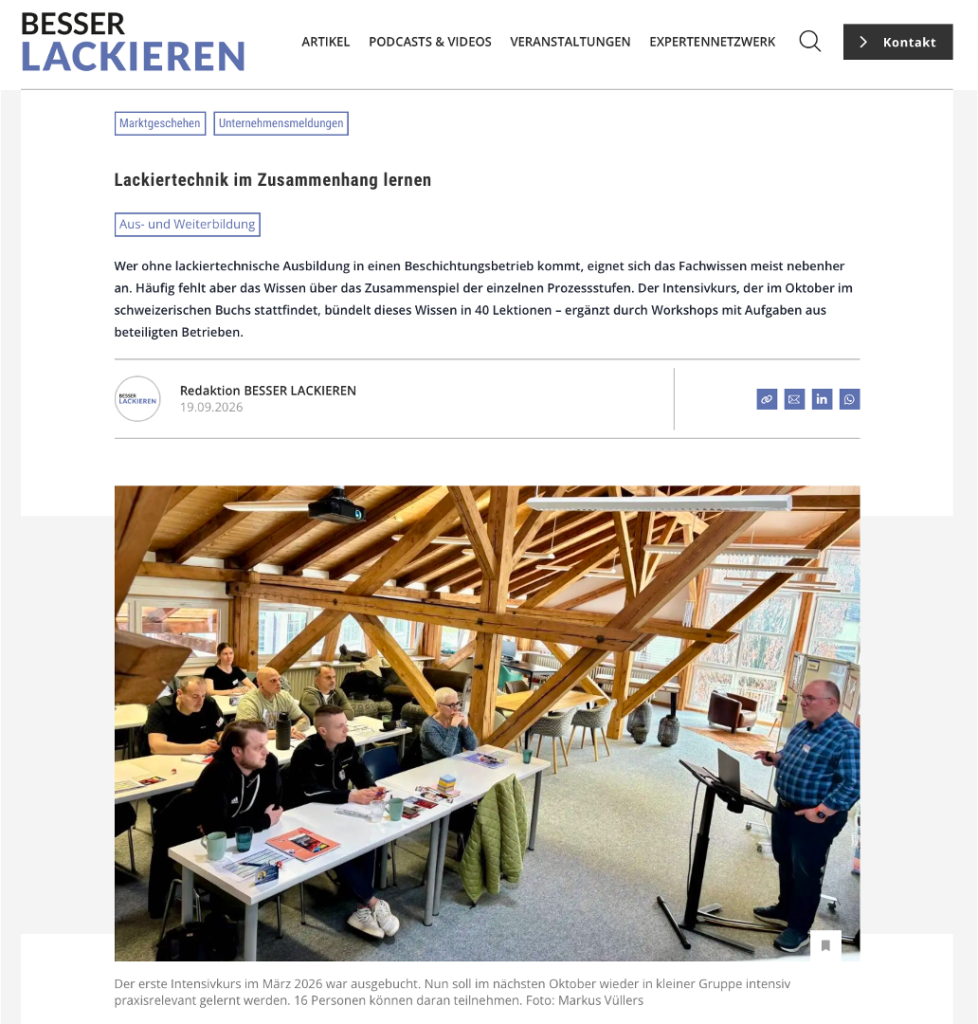 Industrielle Beschichtung